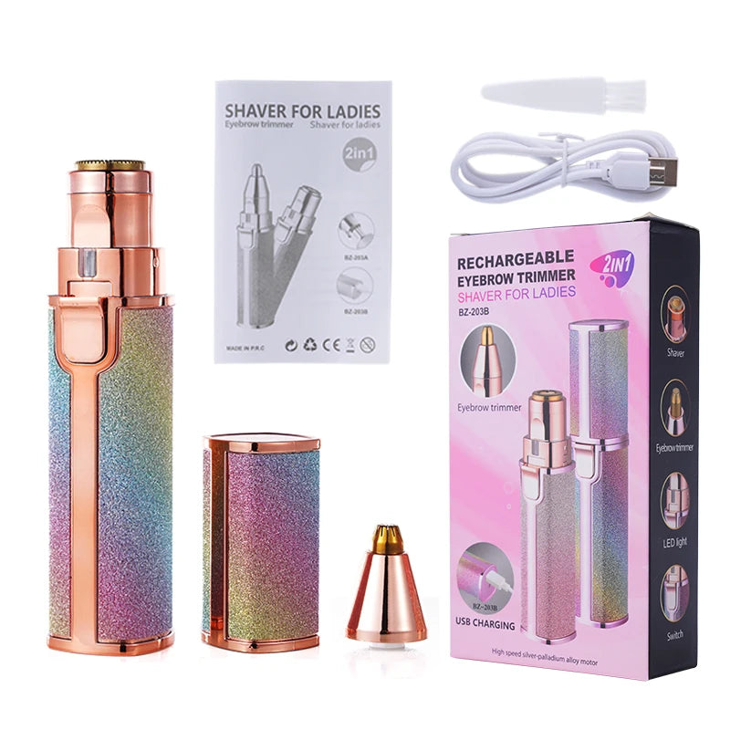 2 IN 1 Rechargeable Epilator Electric